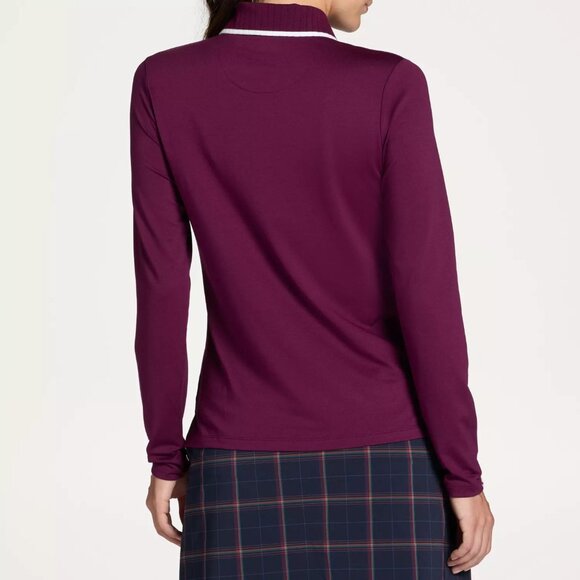 NWT Walter Hagen Women's Clubhouse Long Sleeve Polo - Picture 4 of 5
